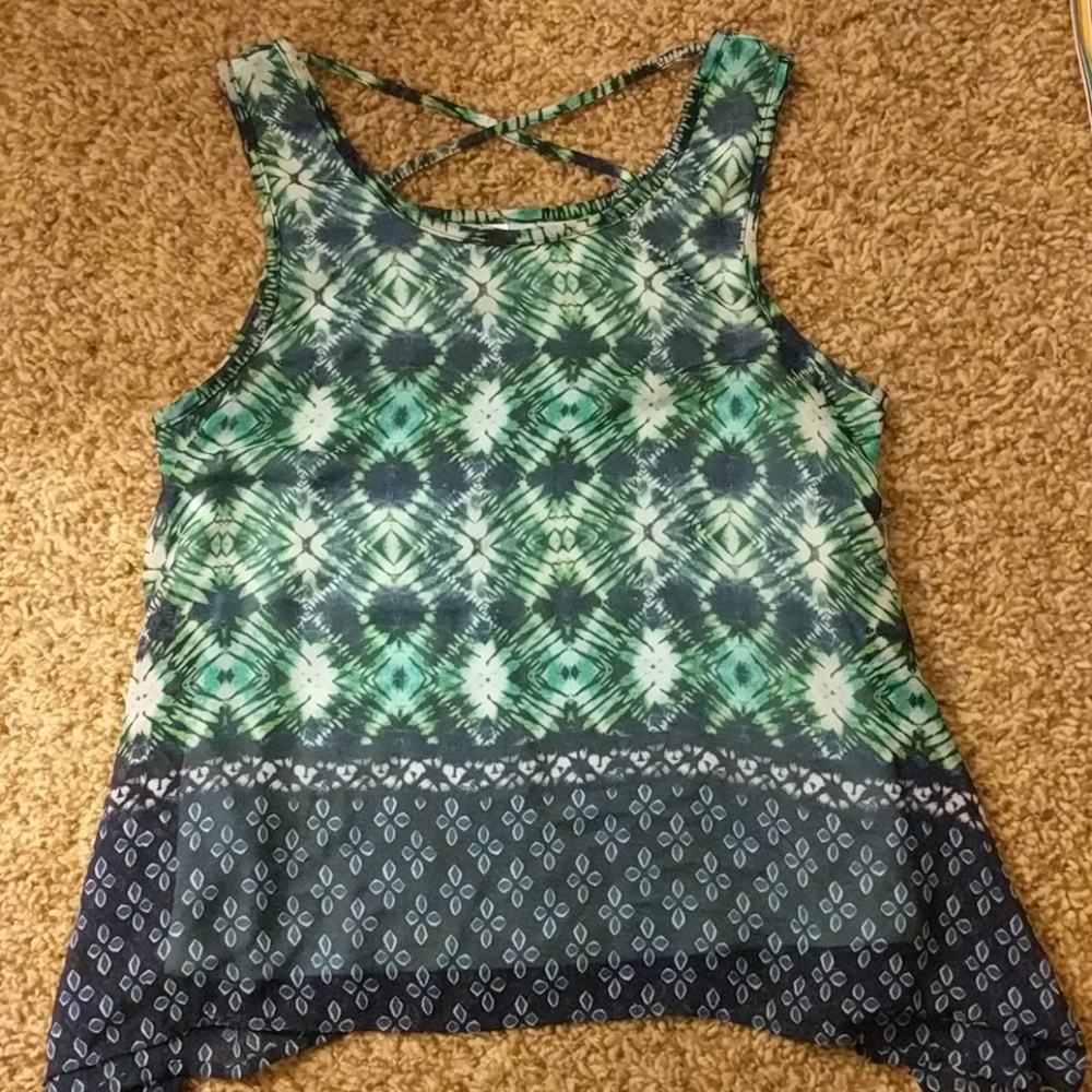 Flowy tank top girls medium